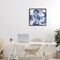 Stupell Industries Blue Glass Flower Floating Frame, design by June Erica Vess